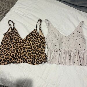 Kortni Jeane Leopard and Star Print Bikini Tops
